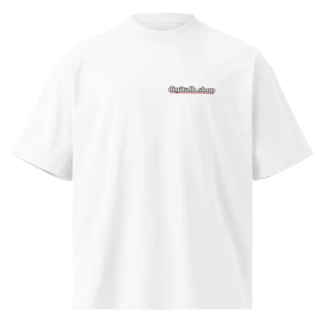 Unisex organic oversized high neck t-shirt v2