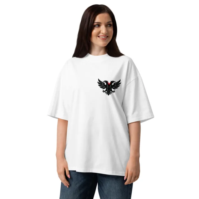 BESA Bluzë unisex organike oversize me qafë të lartë